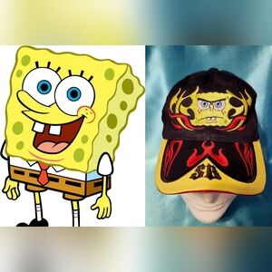 Nickelodeon SpongeBob SquarePants Flame Baseball Hat Cap